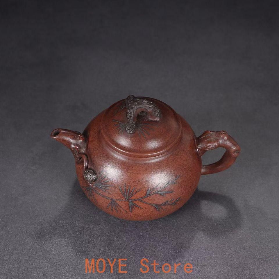 中国茶器 宜興 紫砂壷 茶壺 煎茶道具 松針壺 - メルカリ