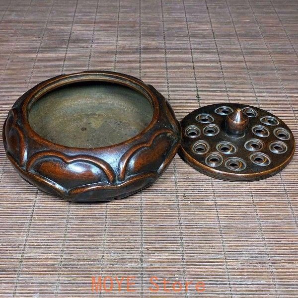 蓮華香炉 銅香炉 茶道具 香道具 仏具 工芸品 置物 - メルカリ