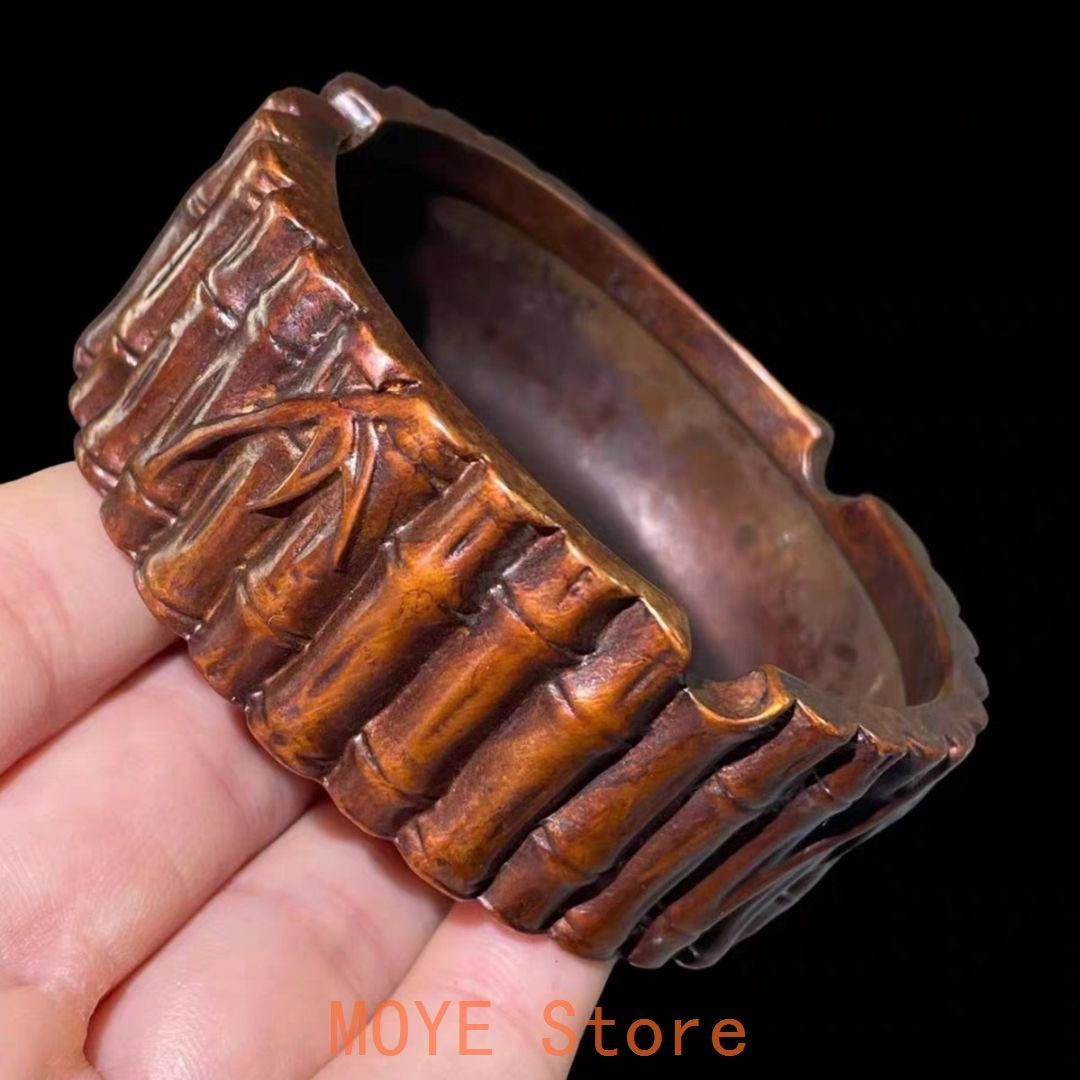 竹形の灰皿 銅製 事務室 デスクトップ 家庭 工芸品 置物 - メルカリ