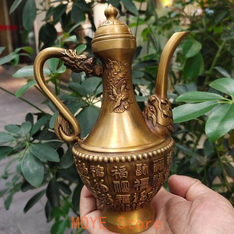 茶壺 酒壺 茶道 工芸品 置物 装飾品 工芸品 美術品 藤井錦彩作】染付山水画飾り特大八角 沈香壺（じんこうつぼ）/ 特大