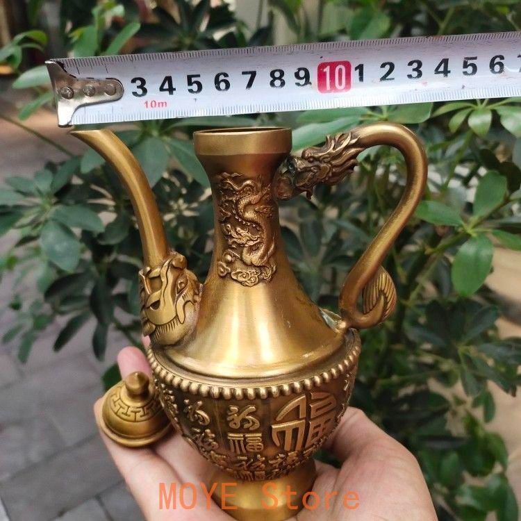 百福茶壺 銅製 中国茶器 飲茶食器 装飾品 工芸品 美術品 置物 百福茶壺 銅製 中国茶器 飲茶食器 装飾品 工芸品 美術品 置物 百福茶壺