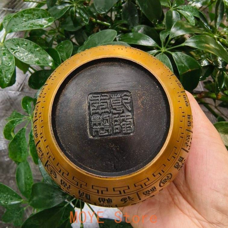 銅器 百福のかめ招き納福のかめ故宮のかめ家庭の応接間事務室工芸の