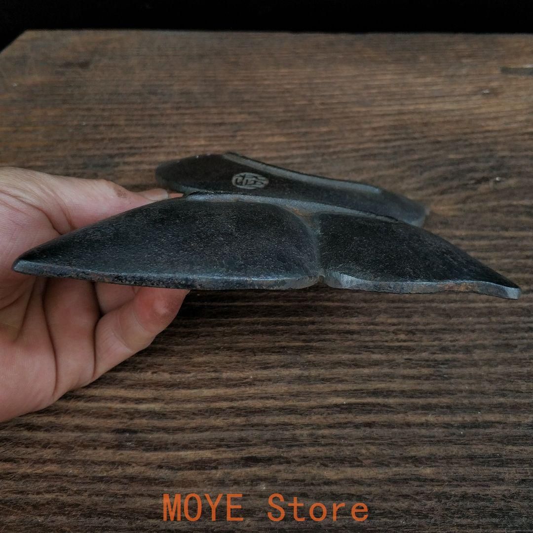 鉄器 蝶硯池 筆洗い 文房置物·案頭 書道具 文房具 工芸品美術品 置物 鉄器 蝶硯池 筆洗い 文房置物・案頭 書道具 文房具 工芸品美術品 置物