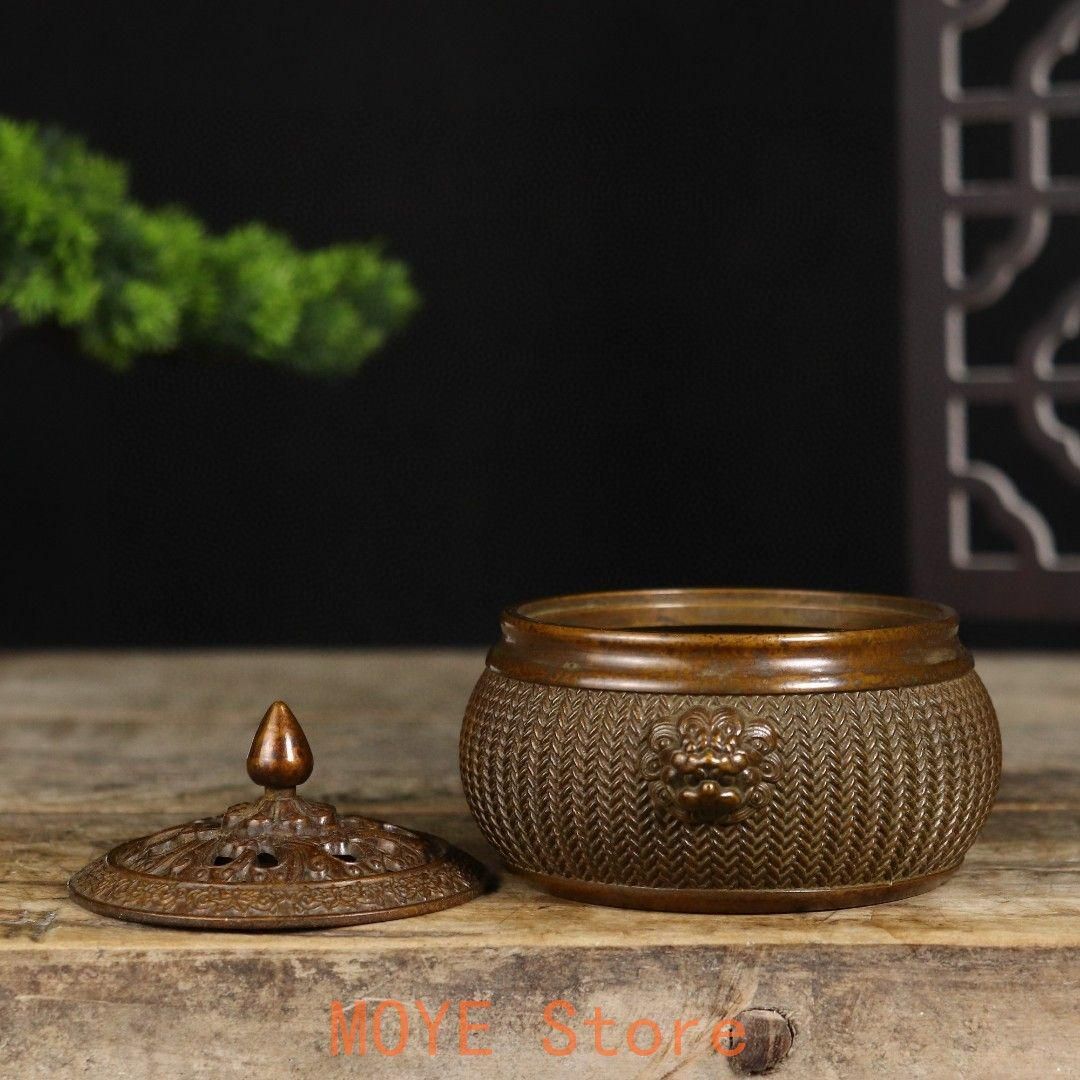 獅子蓋 双龍耳 香炉 書房 茶道 工芸品 装飾品 美術品 置物 獅子蓋 双龍耳 香炉 書房 茶道 工芸品 装飾品 美術品 置物 獅子