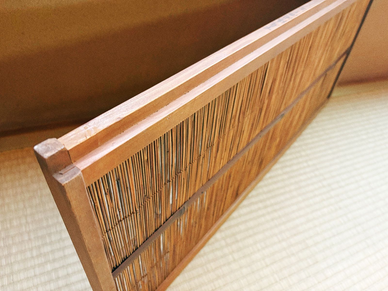 ◇旧家からの古い簾戸、葦戸、夏障子。珍しい小窓用 ◇古道具 骨董品