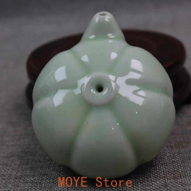 磁器 南瓜硯滴 水滴壺 文房四宝 書道具 文房具 工芸品 美術品 置物