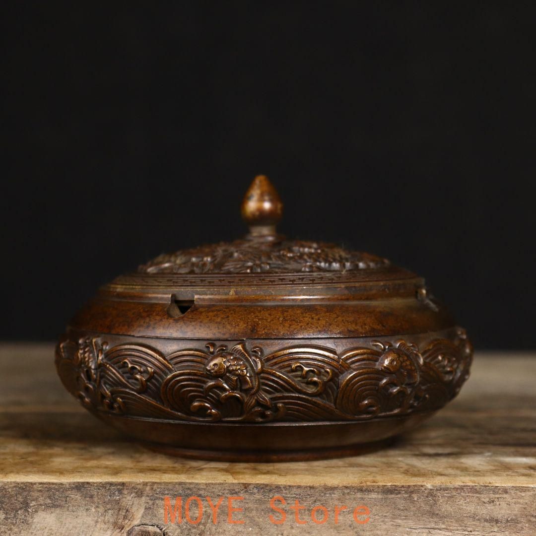 灰皿 リビング 茶室 茶台 香炉 置物 銅器 銅製品 - メルカリ