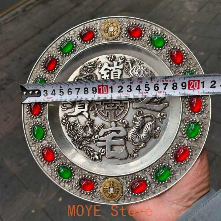 銅 細工 鎮宅之宝 銅皿 銅盤 装飾品 工芸品 美術品 置物 - メルカリ