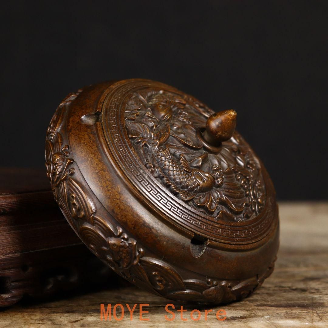 灰皿 リビング 茶室 茶台 香炉 置物 銅器 銅製品 - メルカリ