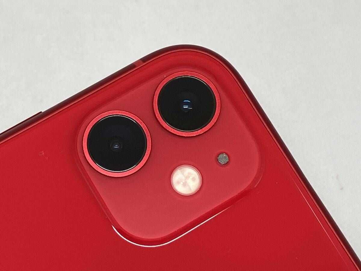 au 【SIMロックなし】MWM92J/A iPhone 11 256GB レッド au ◇ジャンク