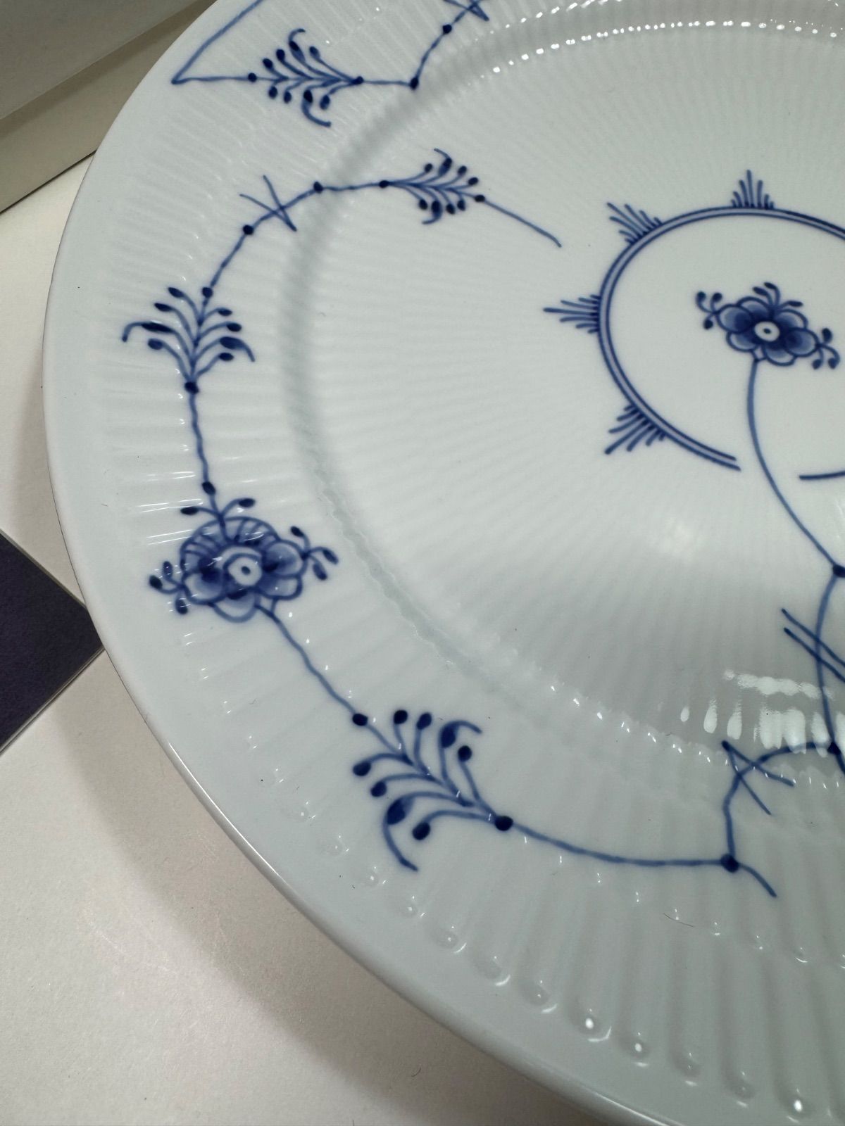 【未使用】ロイヤルコペンハーゲン ブルーフルーテッドプレイン　プレート 27㎝ ブルーフルーテッド プレイン ディーププレート 27cm|ロイヤル