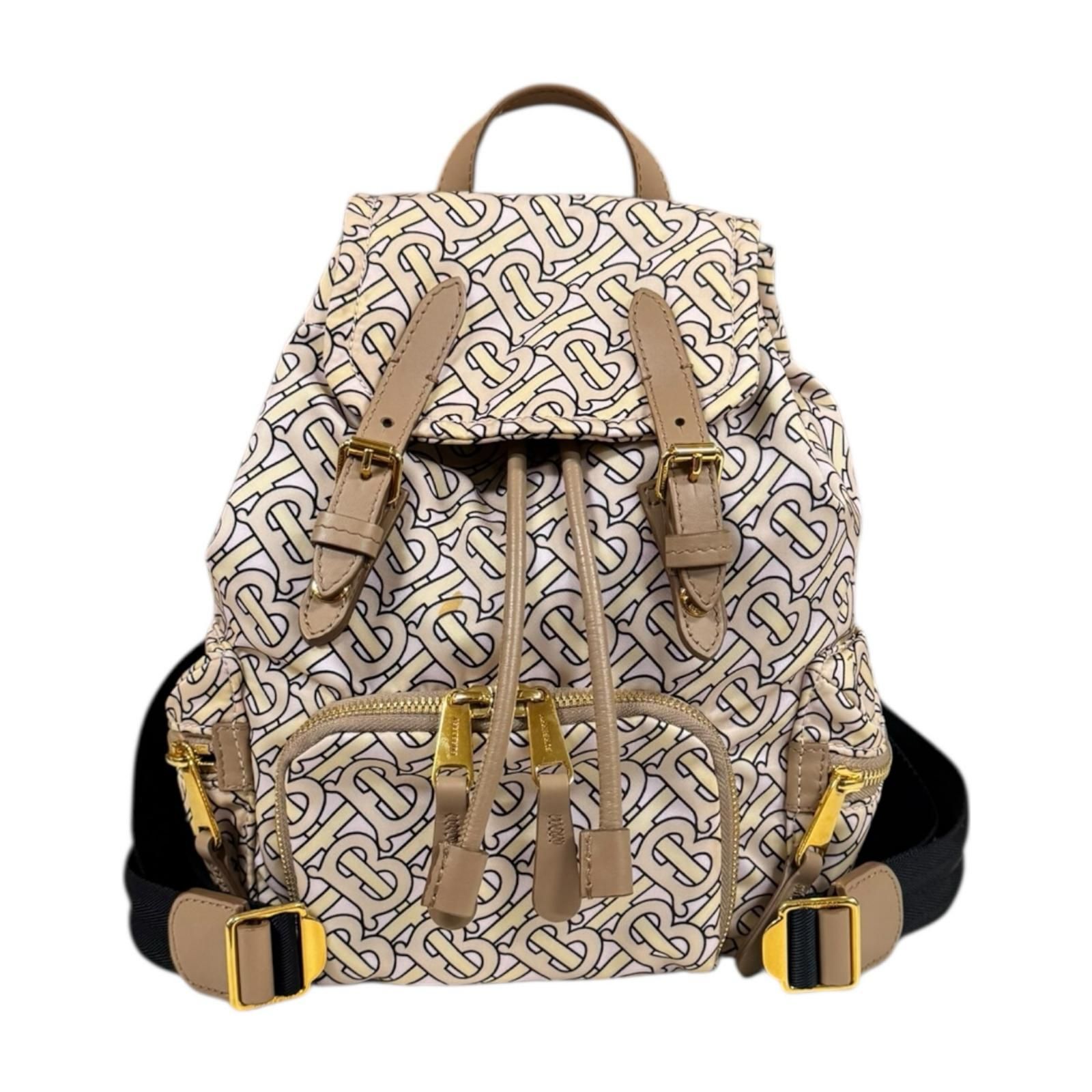 希少 未使用 バーバリー リュック TBモノグラム 総ロゴ ナイロン 保存袋 バーバリー TBモノグラム リュック・デイパック ナイロン レディース