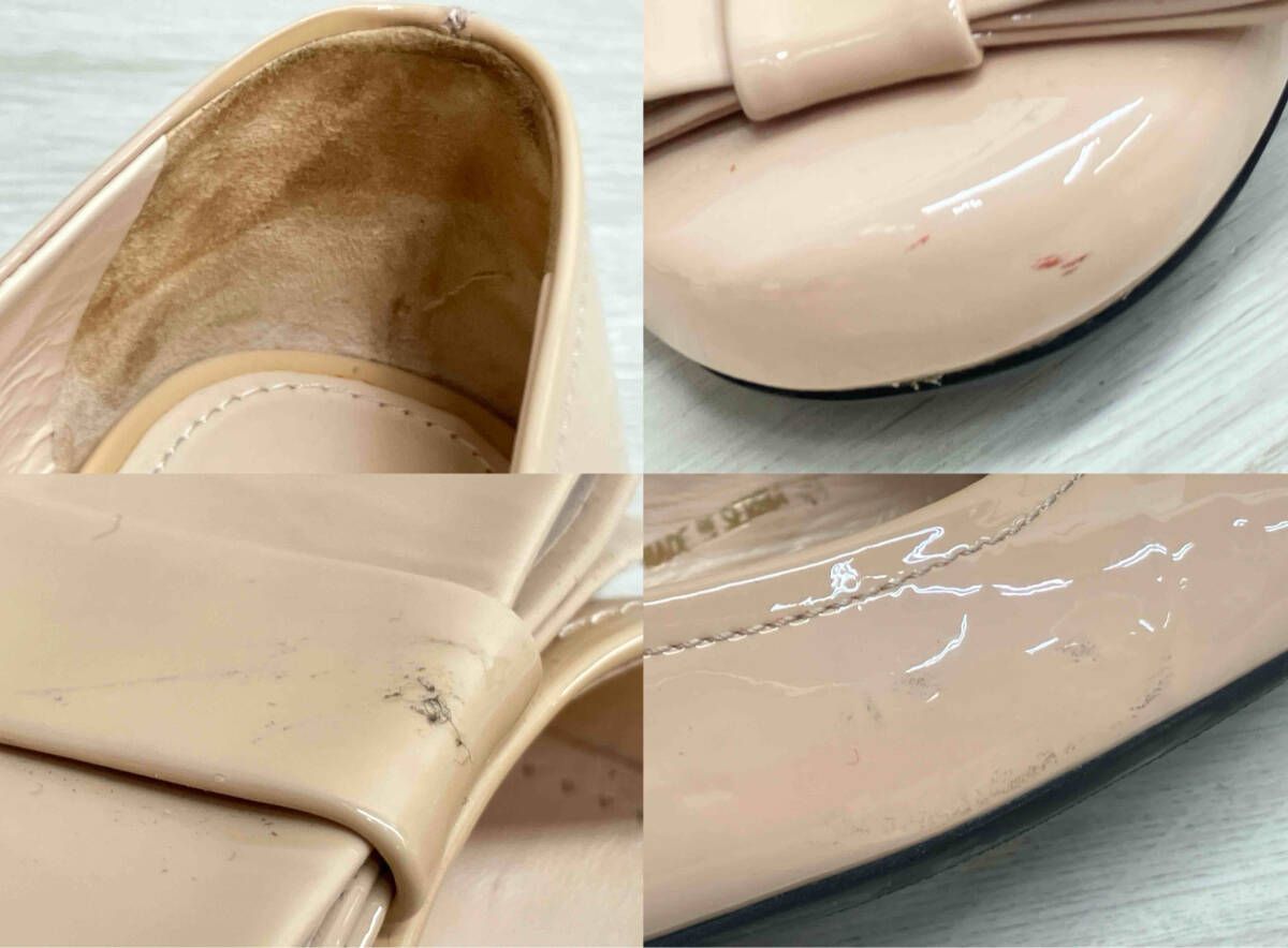 PRADA プラダ フラットシューズ パンプス エナメル リボン 226