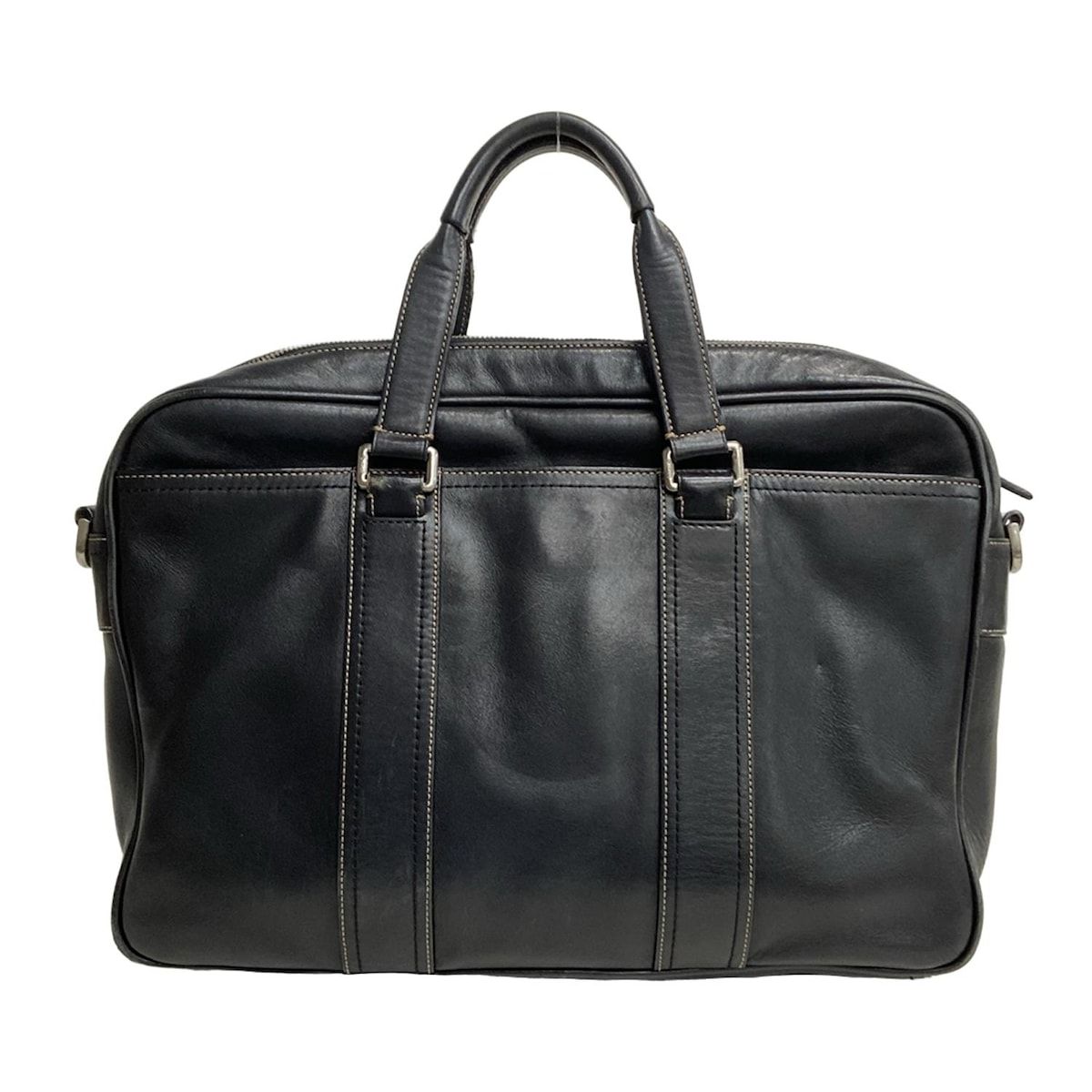 COACH(コーチ) ビジネスバッグ - 70021 黒 本体ロックなし レザー