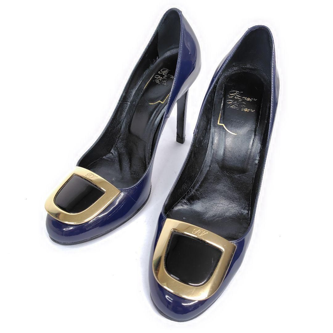 ROGER VIVIER ロジェヴィヴィエ パンプス 36.5 エナメル ハイヒール