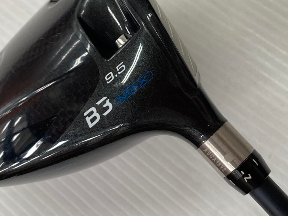ブリヂストン　B3MAX　9.5度　VANQUISH BS40 for MAX　Sフレックス　ドライバー　中古【最短即日発送】