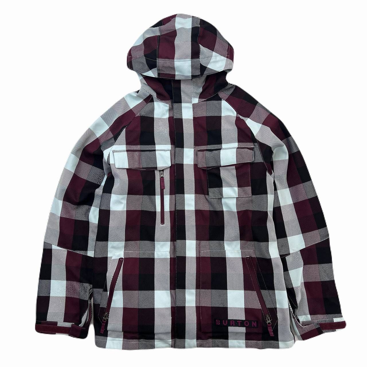バートン スノボウェア メンズ L ボルドー × ブラック × ホワイト