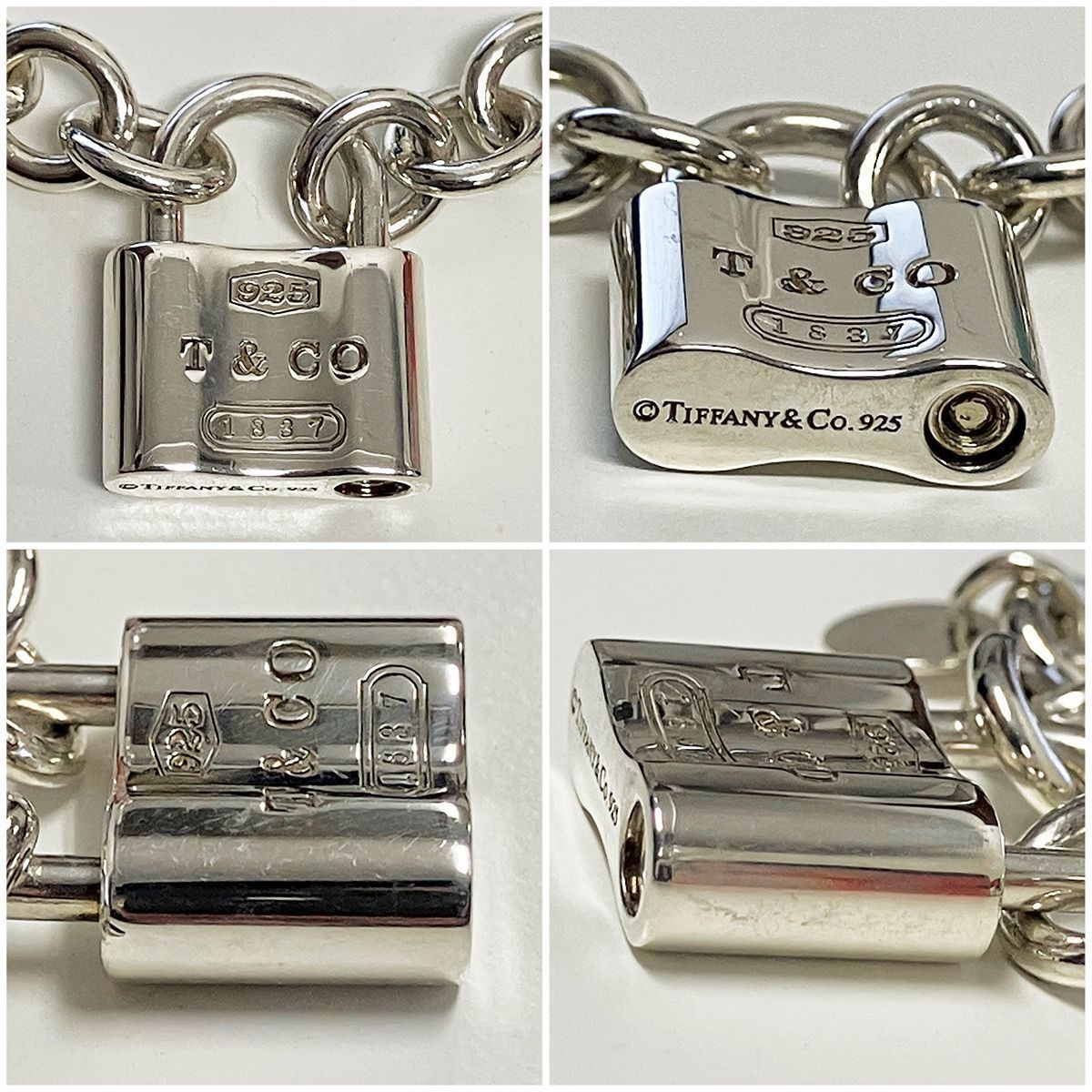 TIFFANY&Co. ティファニー カデナ ロック 1837 ブレスレット 925