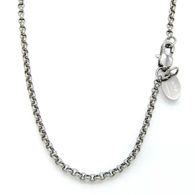 SAAD サード ネックレス ロールチェーン 甲丸 XNC-10/45 SS メンズ