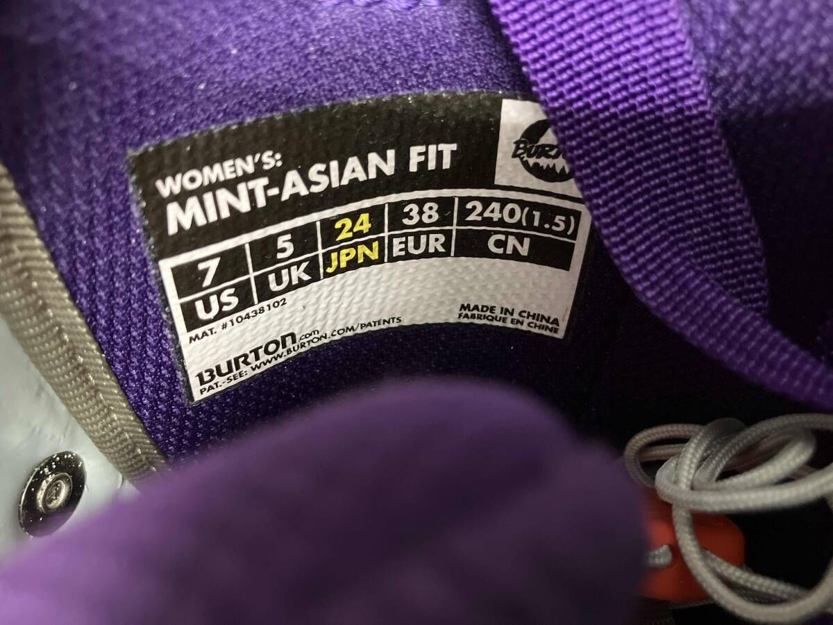 バートン BURTON MINT ASIAN FIT 24cm スノーボードブーツ 【公式通販】