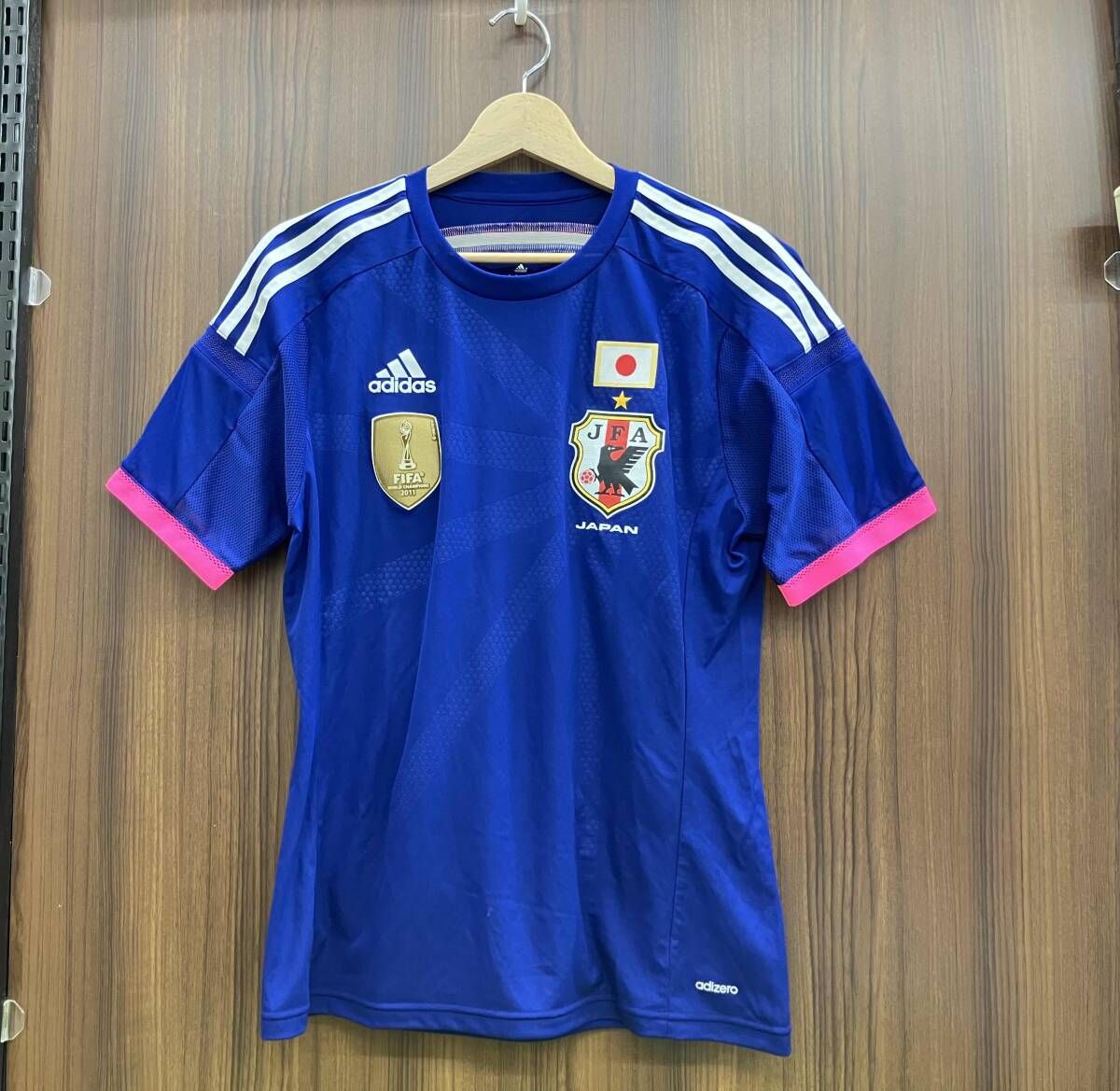 adidas 日本代表 14/15 なでしこジャパン ユニ ホーム 半袖☆O