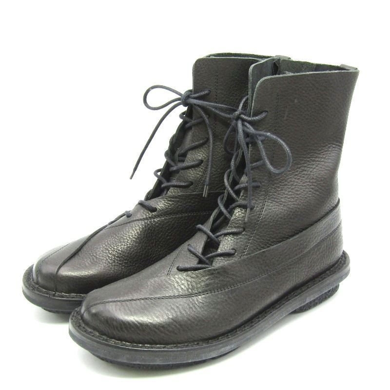 美品 trippen トリッペン 37 レースアップブーツ Flicker f フリッカー