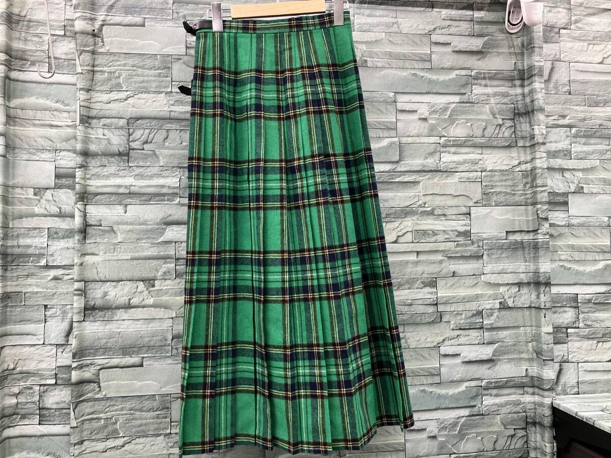 O'NEILL/スカート/プリーツ/チェック/グリーン/1624-343-3271/サイズ6