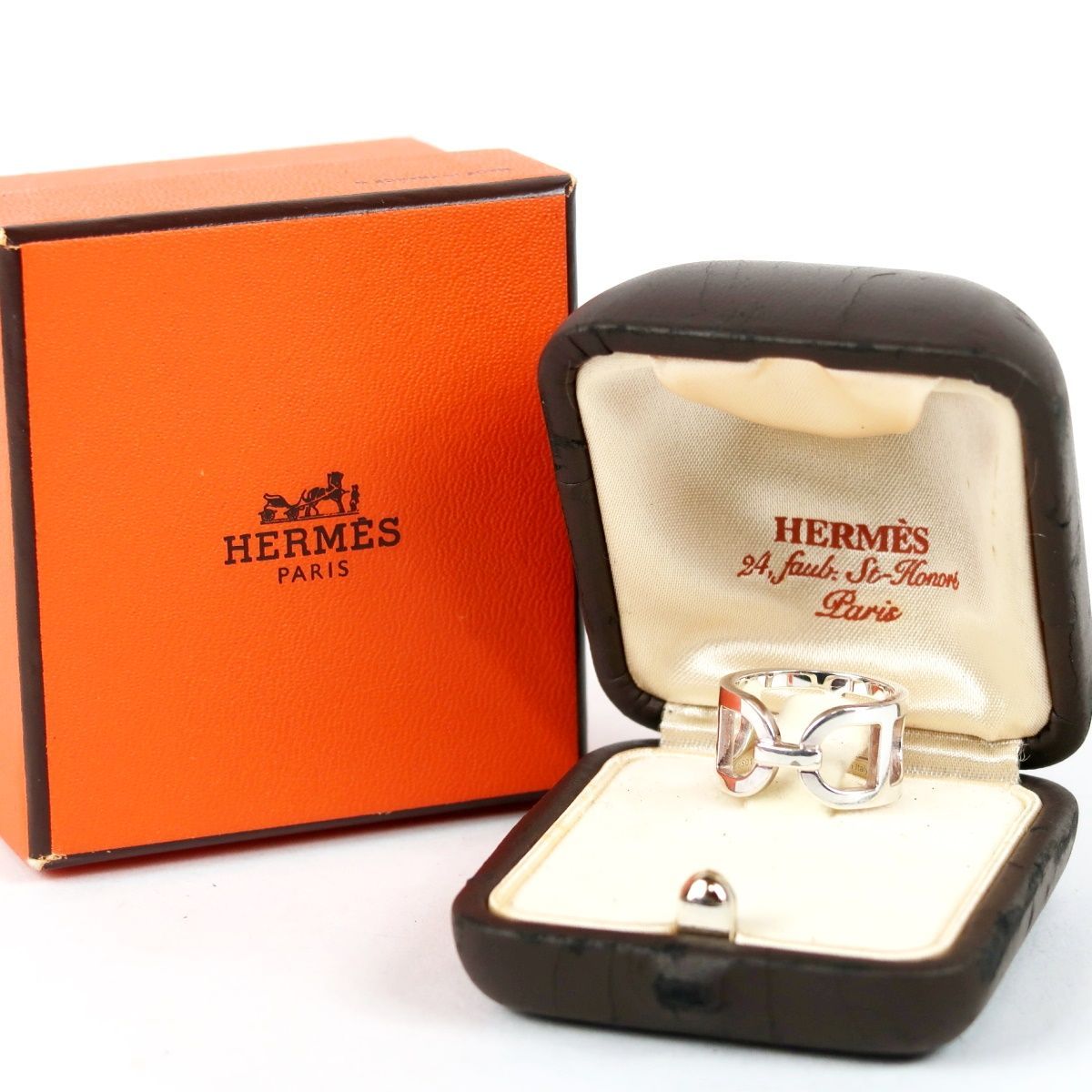 美品】HERMES エルメス シルバー エヴァー シェーヌダンクル リング