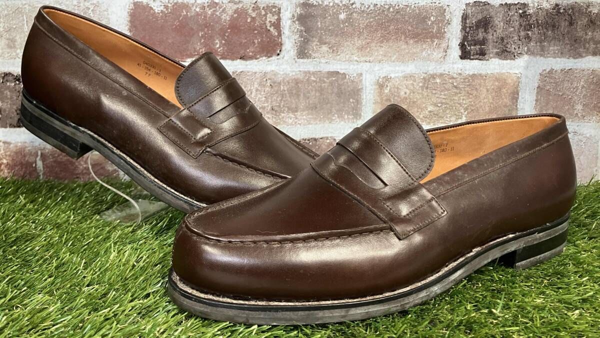 J.M.WESTON/ジェイエムウエストン/SIGNATURE LOAFER/ローファー/41-154-180-11/ブラウン/約27.5cm/UK7F