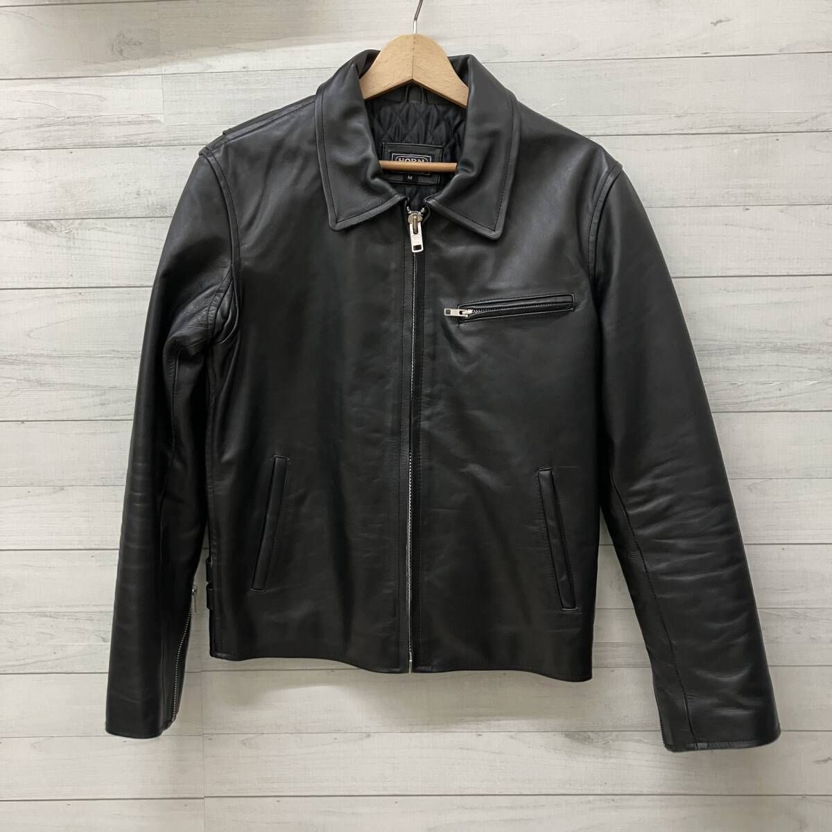 HORN WORKS ホーンワークス シングル ライダース 本革 レザー