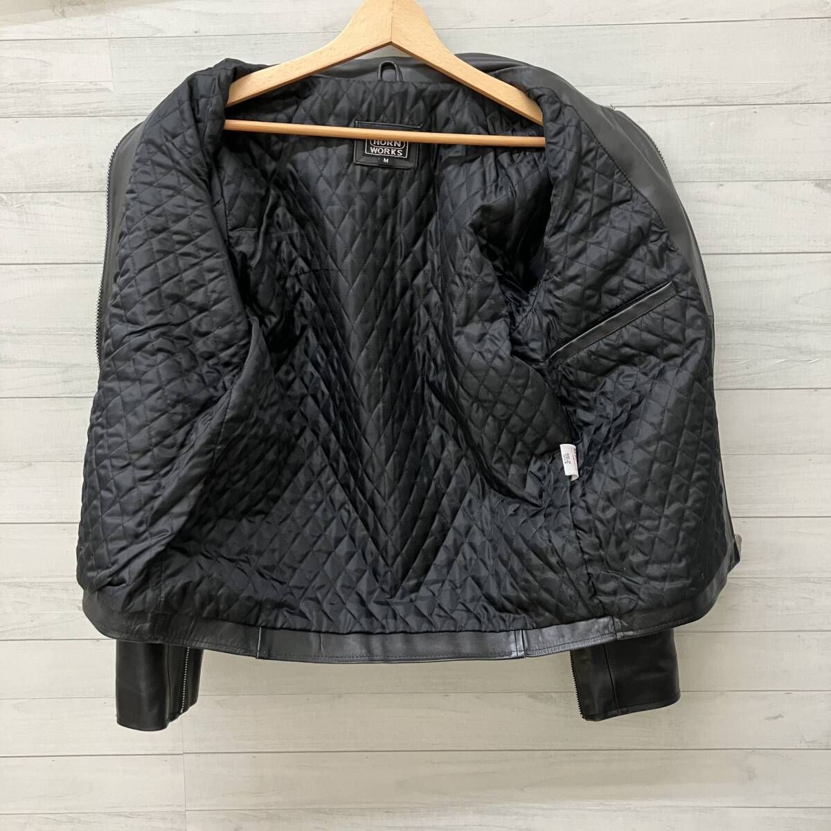 HORN WORKS ホーンワークス シングル ライダース 本革 レザー
