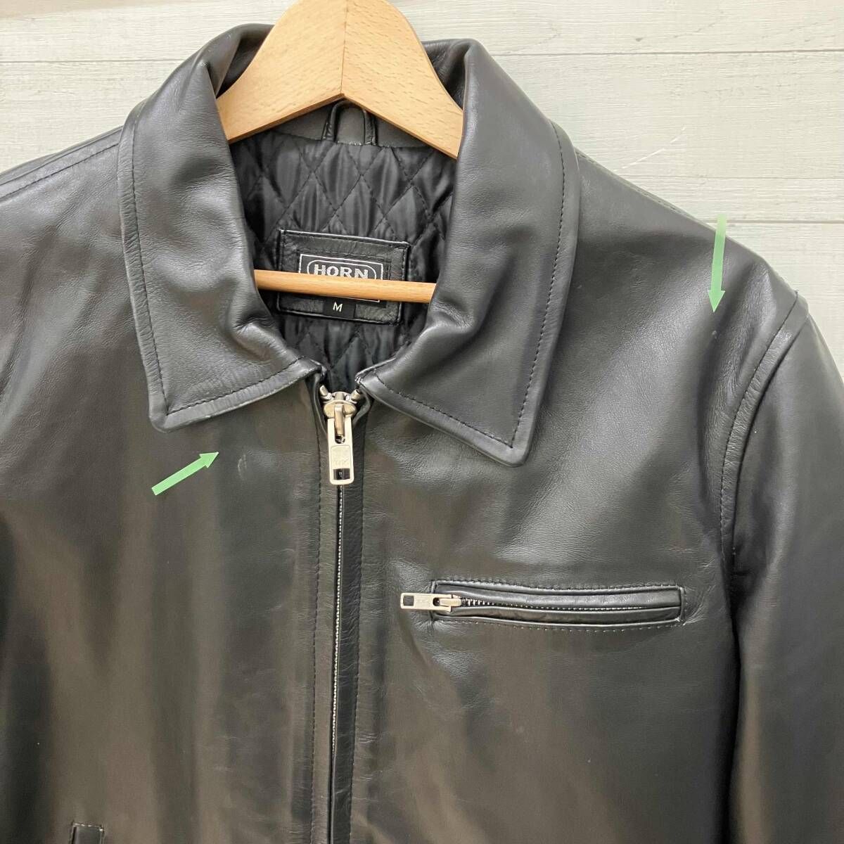 HORN WORKS ホーンワークス シングル ライダース 本革 レザー
