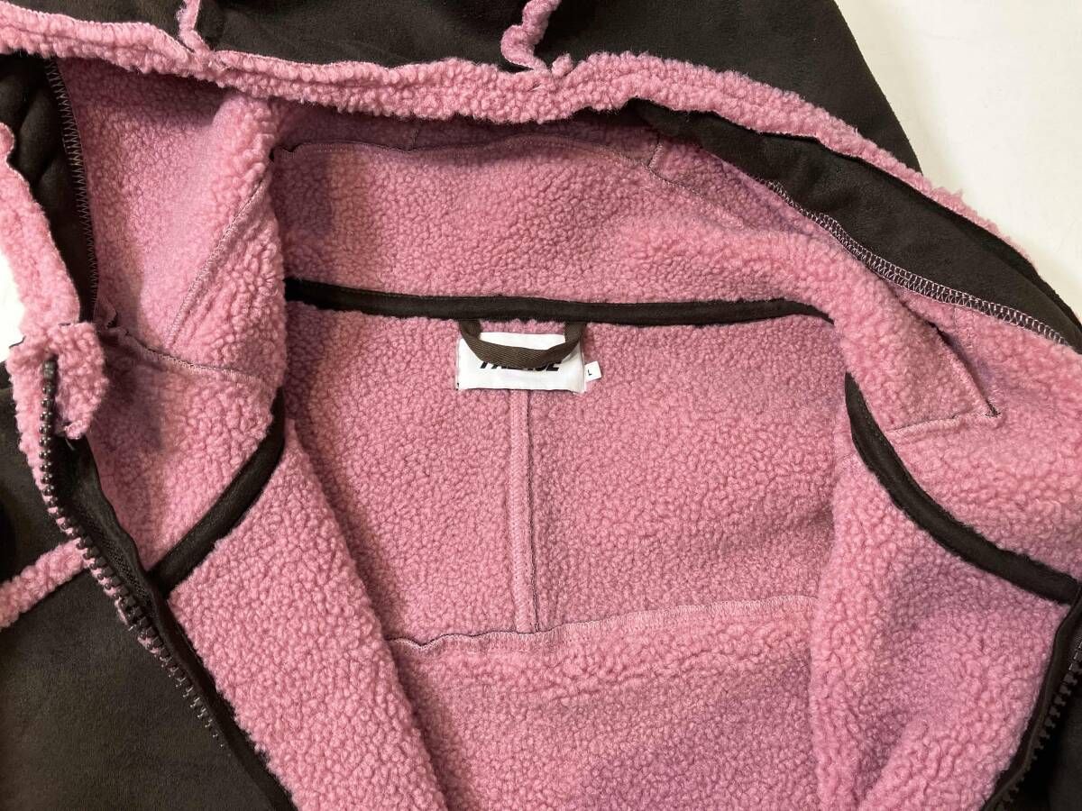 PALACE パレス スケートボード Sherpa Faux Suede Hooded Jacket Fox 
