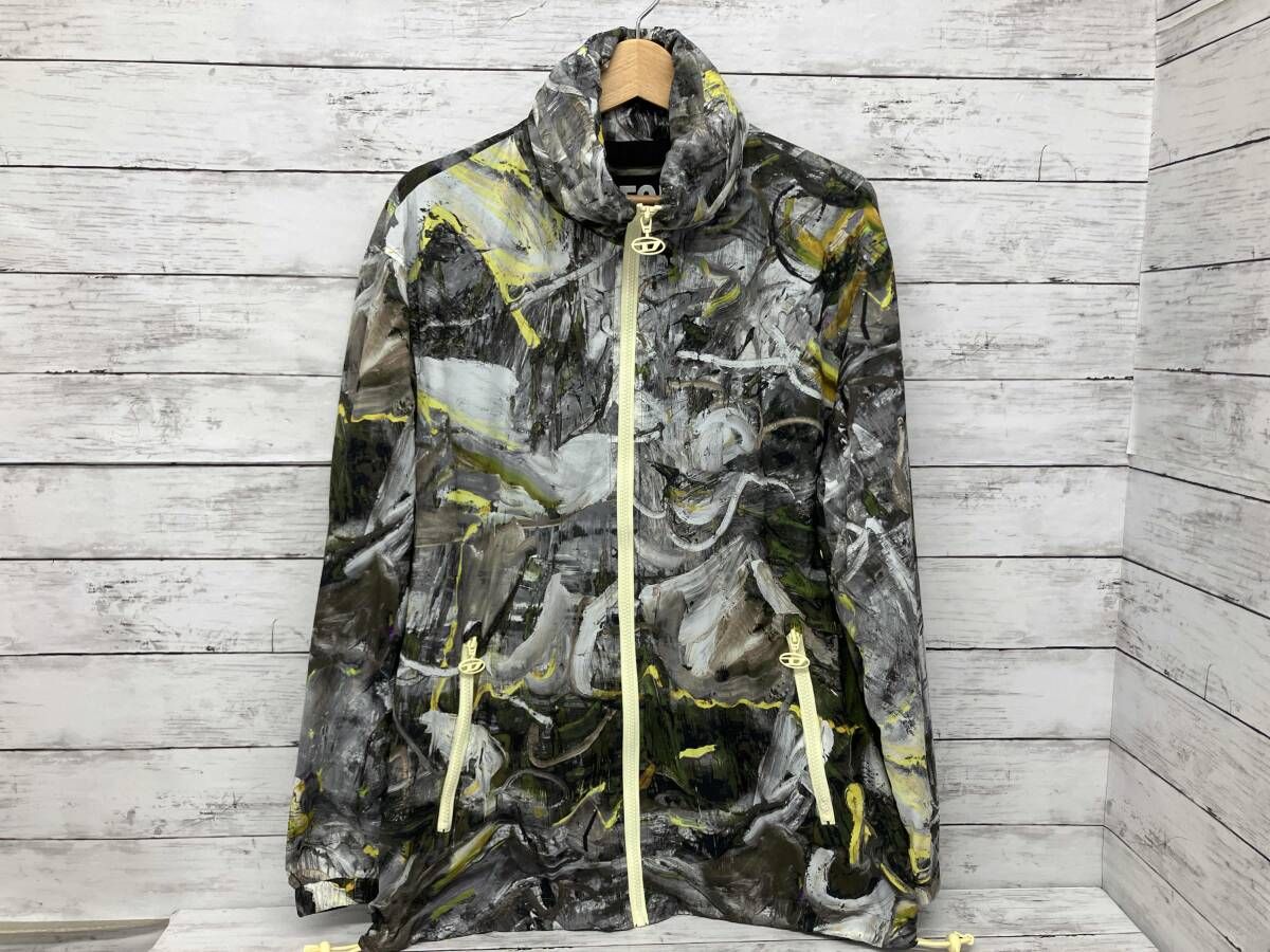 DIESEL／ナイロンジャケット／J-WARREL-PRINT JACKET／総柄／A09946／サイズ46