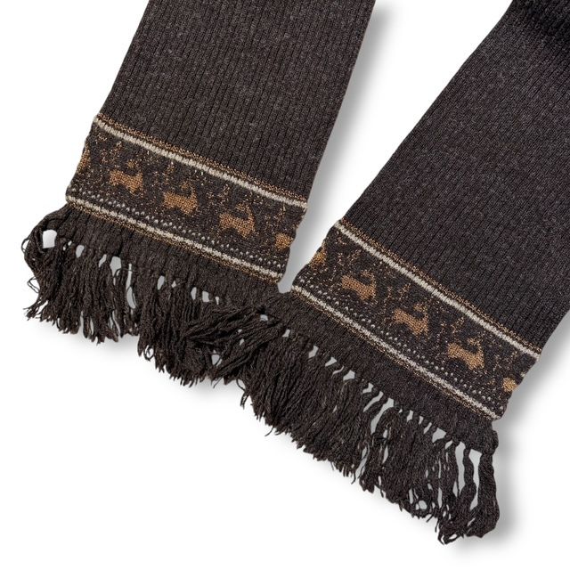 00s NUMBER(N)INE ストール マフラー ウールフードマフラー サイズF