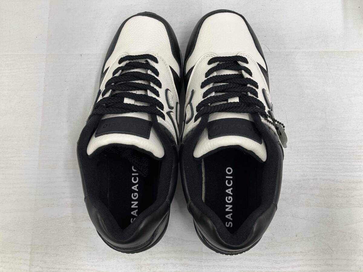 SANGACIO ホワイト/ブラック スニーカー SANGACIO ホワイト/ブラック スニーカー - メルカリ