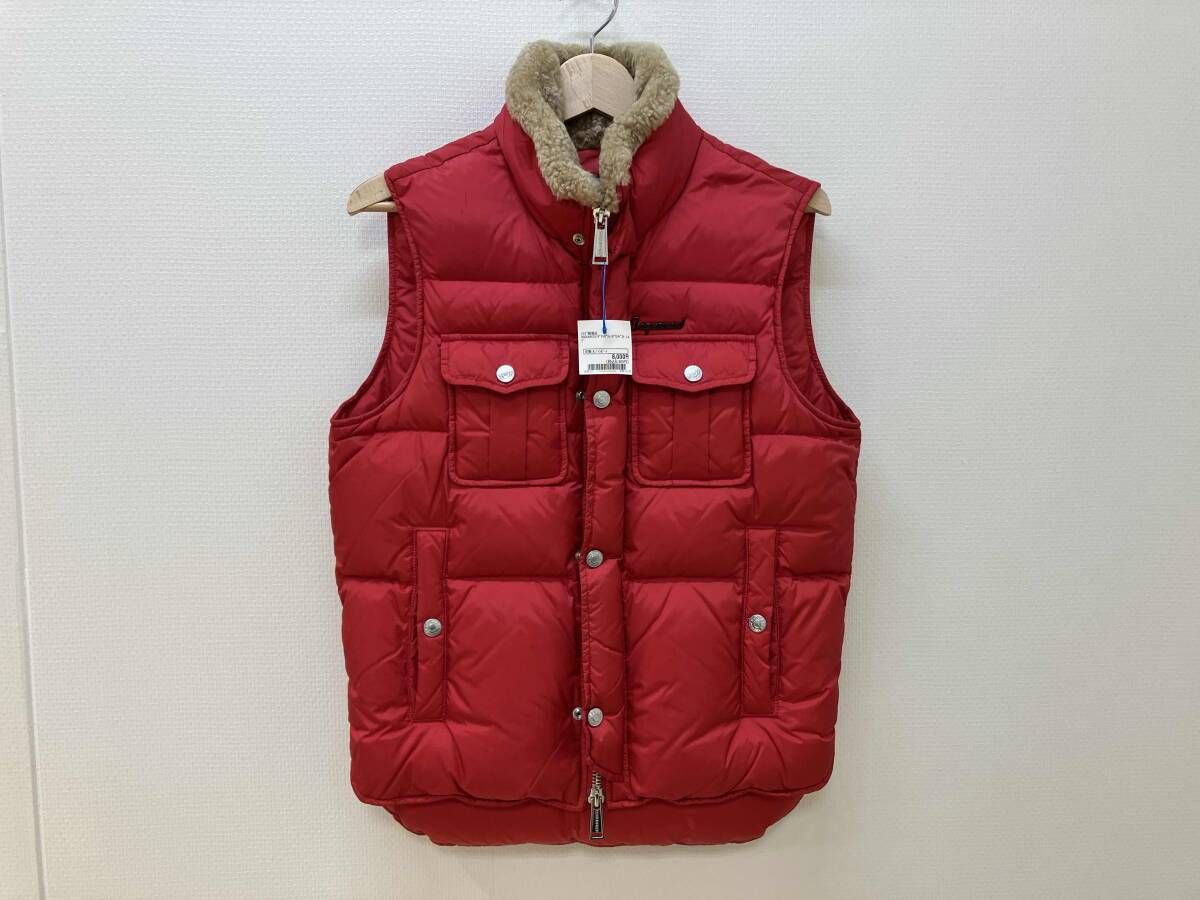 DSQURED2 ディースクエアード ダウンジャケットベスト 　赤系 40 DSQUARED2 ディースクエアード ダウンベスト size:44 赤 レッド ダブル