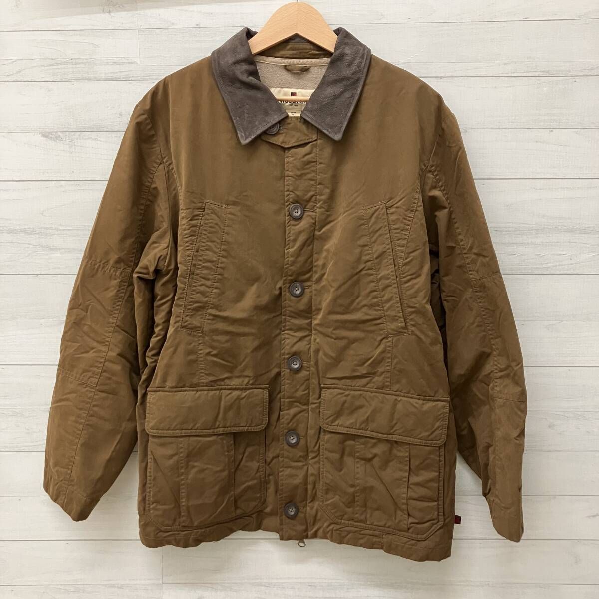 【美品】 WOOLRICH ウールリッチ カバーオール ブラウン M WOOLRICH ウールリッチ ダック ワークジャケット カバーオール 16071