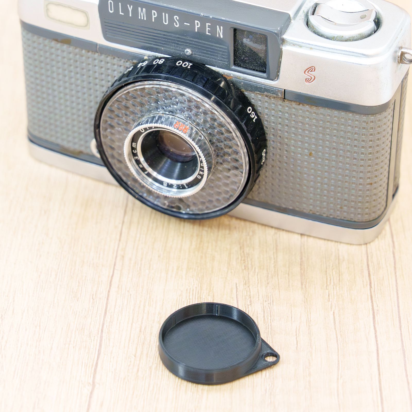 オリンパス PEN S 用 レンズキャップ ブラック olympus cap pen-s pens