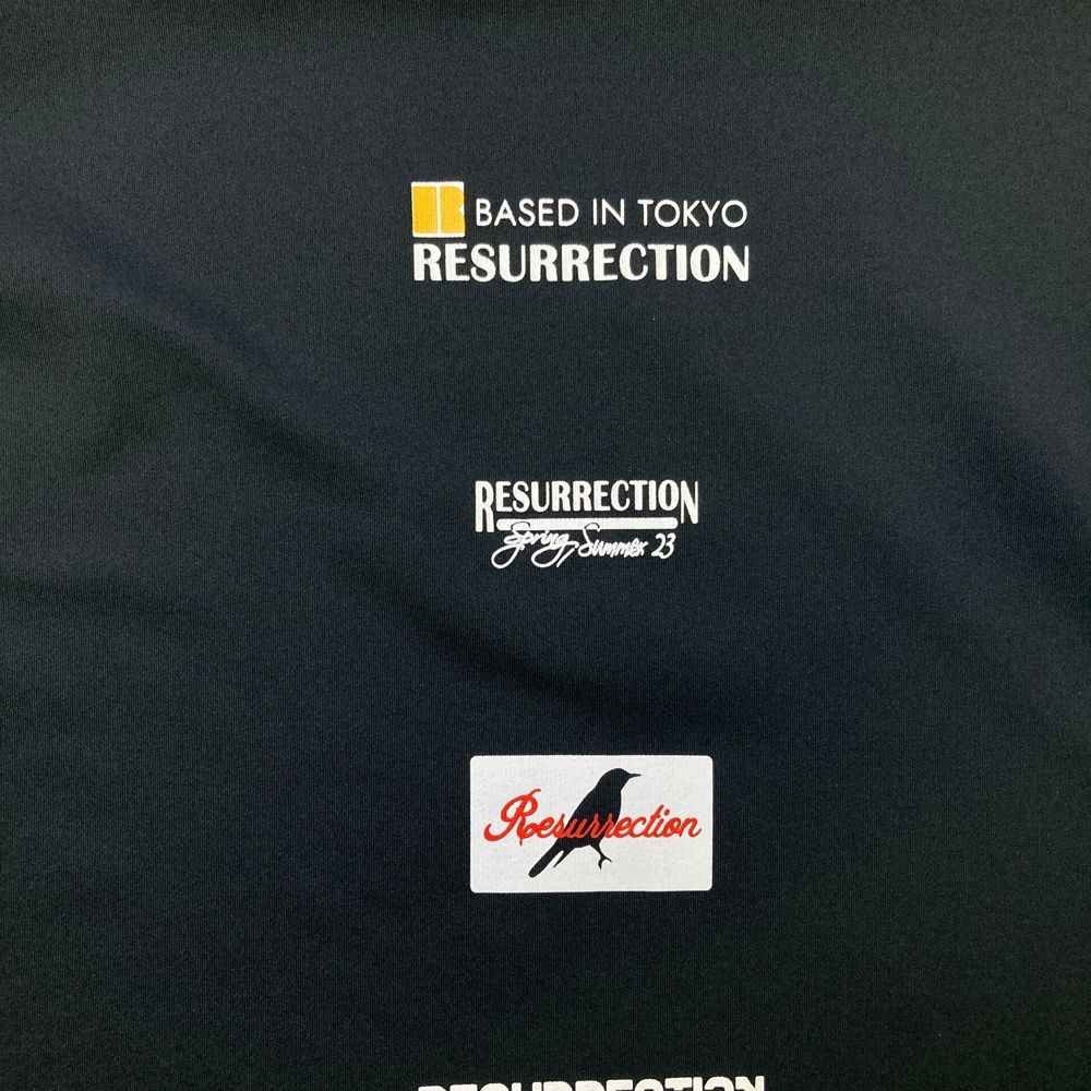 Resurrection ゴルフシャツ ブラック Sサイズ Resurrection ゴルフシャツ ブラック Sサイズ レザレクション