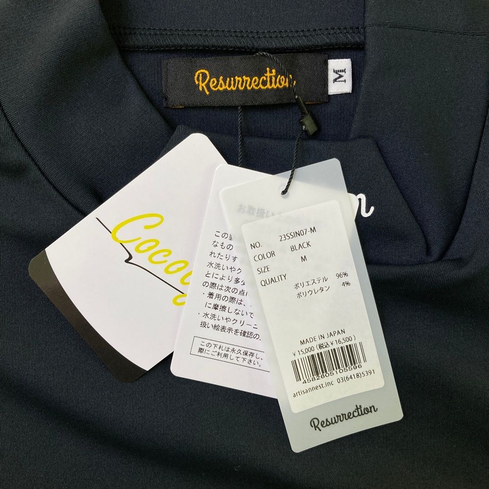 Resurrection ゴルフシャツ ブラック Sサイズ Resurrection ゴルフシャツ ブラック Sサイズ レザレクション
