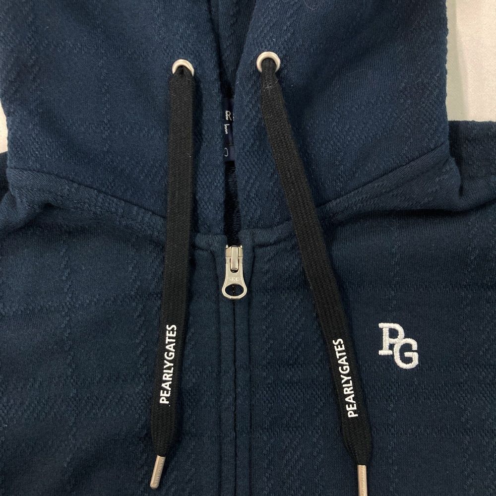 パーリーゲイツ pg パーカー新品️サイズ 0 ダブルジップ メッシュ