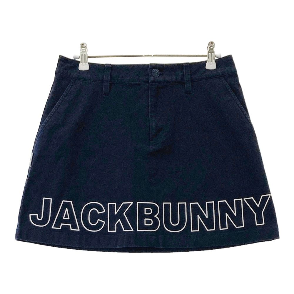 美品★JACK BUNNY ★インナー付 ロゴ入りストレッチスカート★サイズ1 サイズ：1 JACK BUNNY ジャックバニー インナー付ストレッチスカート