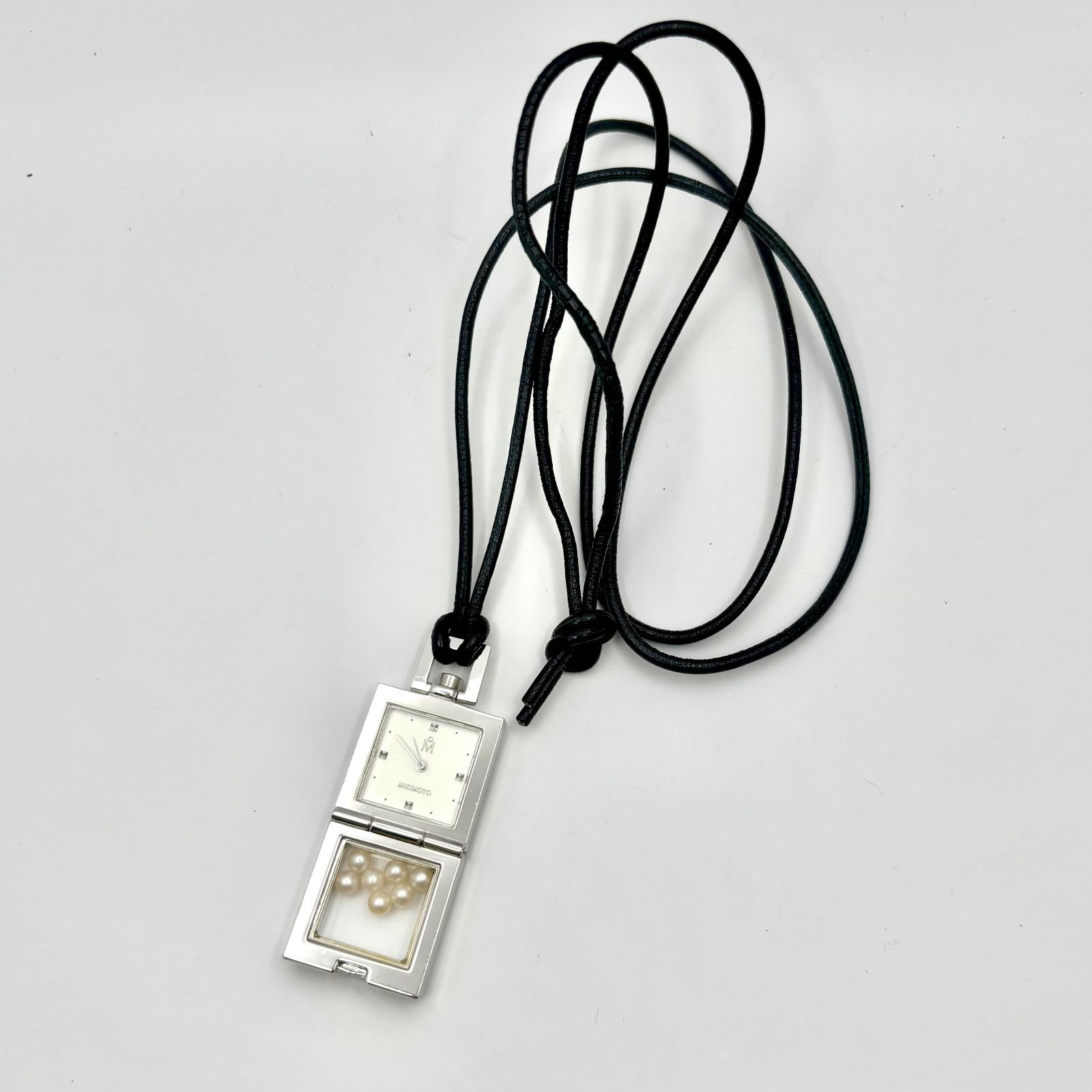 箱付/新品電池】MIKIMOTO ミキモト 7Pパール 懐中時計 ペンダント