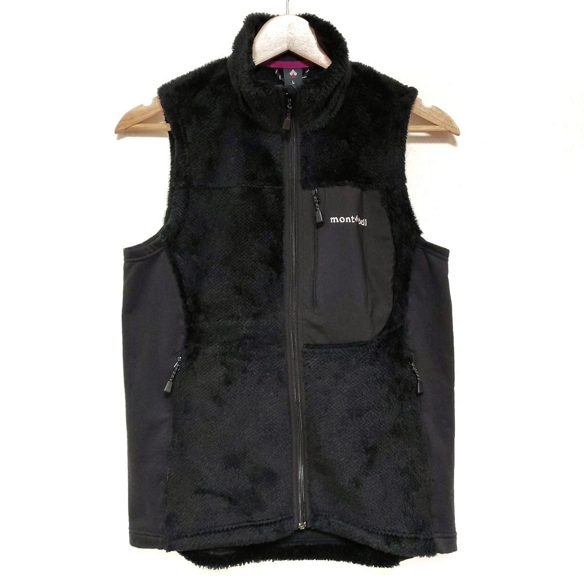 mont-bell(モンベル) ベスト サイズL セール レディース - 黒 ジップ