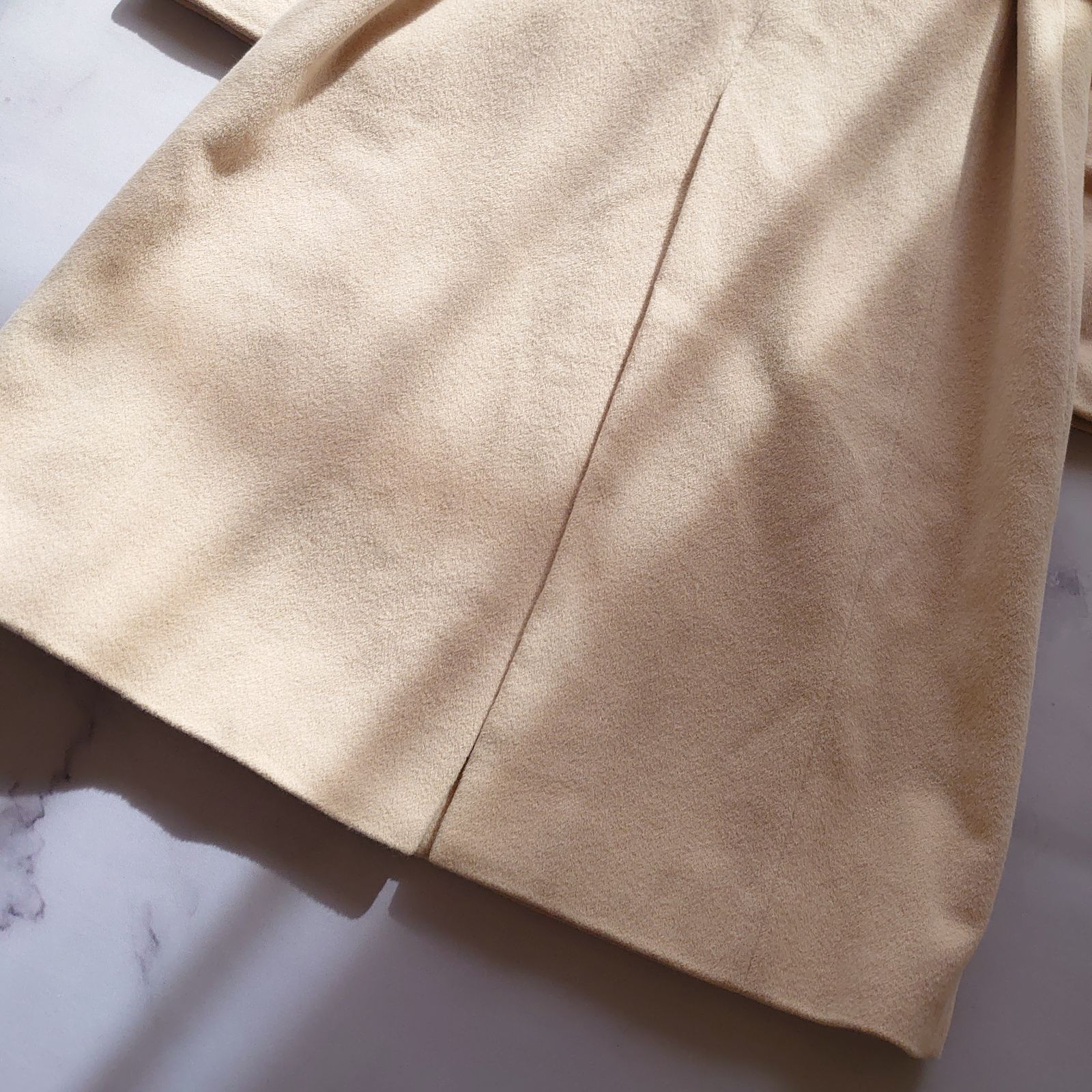 アナイ アンゴラ ウール ロングコート 比翼 ベルト コレクション