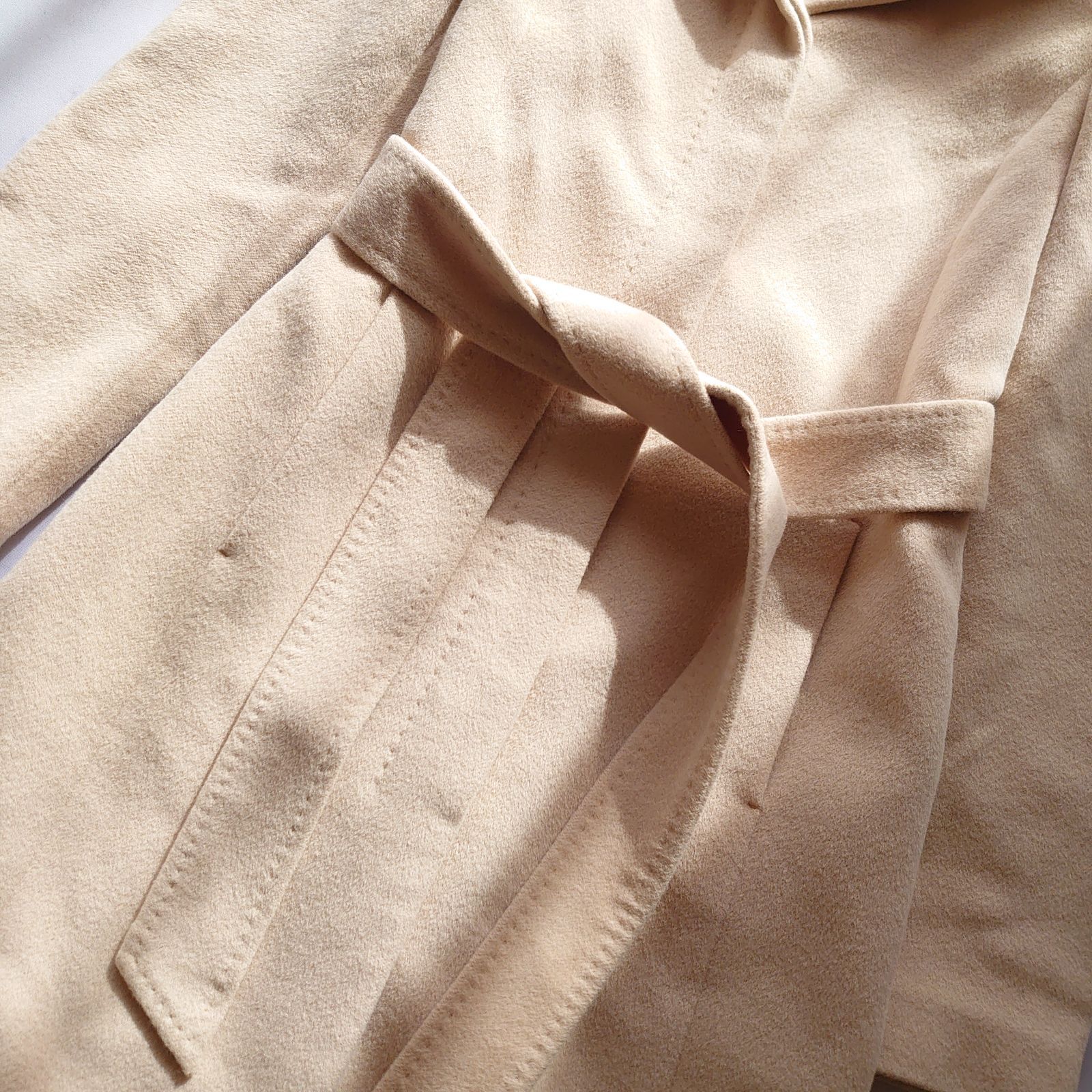 アナイ アンゴラ ウール ロングコート 比翼 ベルト コレクション