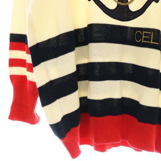 セリーヌ CELINE ボーダー ハイネック ニット 購入 セーター 40