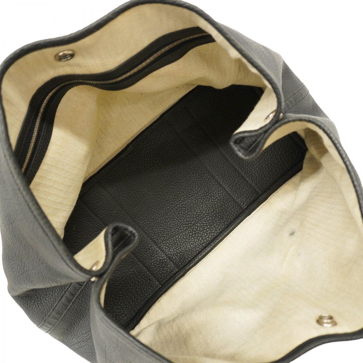 【5pb1903-h】エルメス トートバッグ ガーデンパーティPM ネゴンダ ブラック シルバー金具 □O刻印【中古】レディース ☆SALE【5pb1903-h】エルメス トートバッグ ガーデンパーティPM