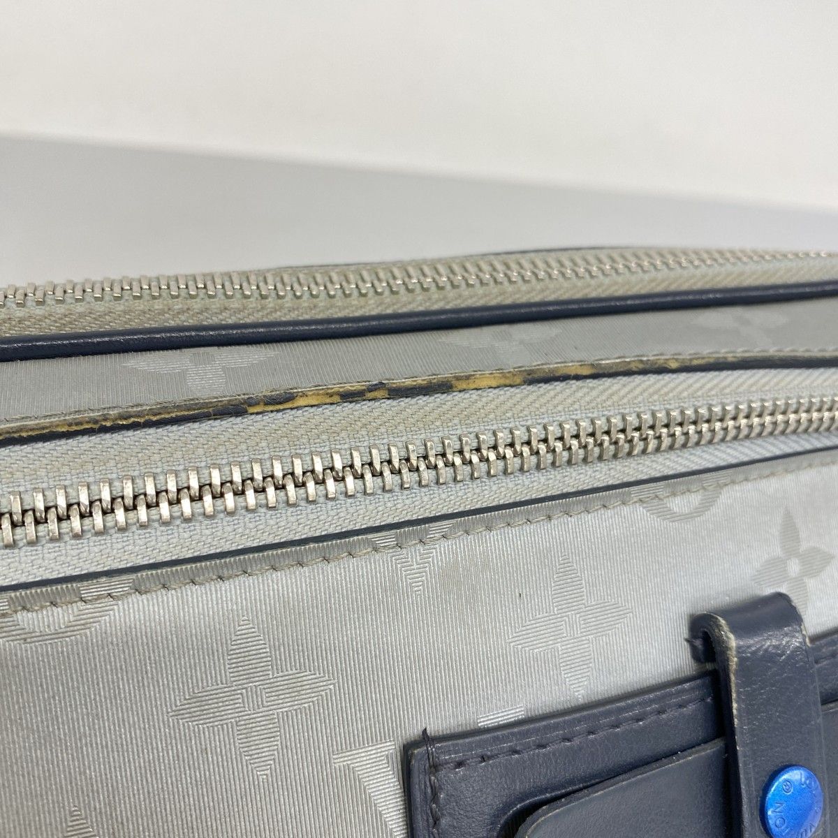 【5pb1713】ルイヴィトン クラッチバッグ モノグラム・サテライト アルファ クラッチ M44171 グレー【中古】メンズ ☆SALE【5pb1713】ルイヴィトン クラッチバッグ モノグラム